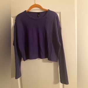 Wild Fable Small Purple Cropped Sweater NWT